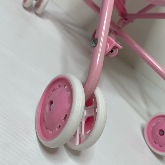 Disney Baby Doll Stroller Pink Satin Hearts Princess Doll Stroller - Picture 10 of 15